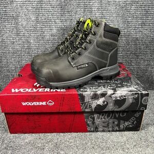 Wolverine Piper‎ Boots Womens 5 Black Gray Insulated Steel Toe Work Slip Oil Res